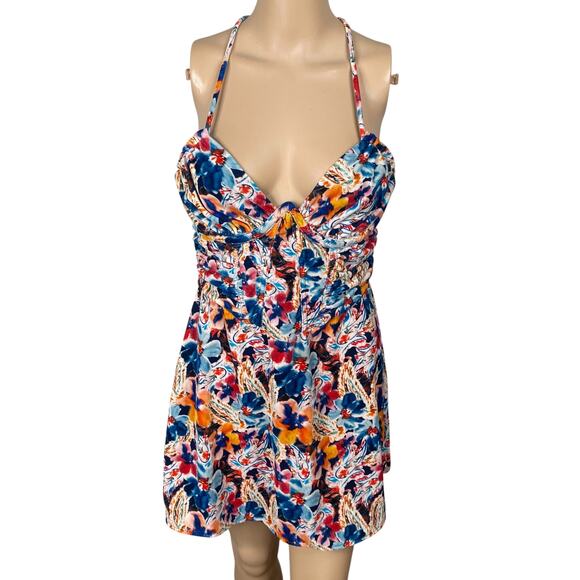 NWT For Love & Lemons Brooklyn Floral Velvet Corset Dress SZ M - Picture 3 of 11